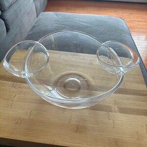 Roe & Moe Chip and Dip Acrylic Bowl Set (3L Main Bowl, 180ml Dipping Bowls)